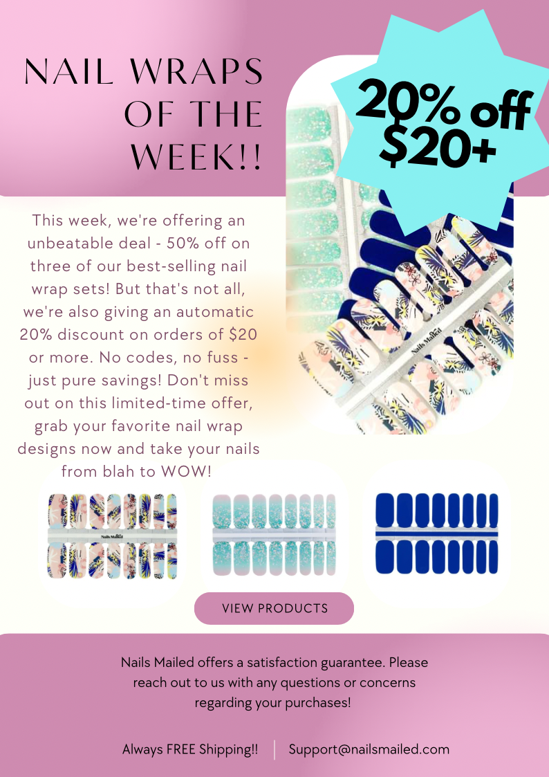 Your Nails with Blossom with These 50 off Sets! Nails Mailed